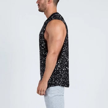 Νέο καλοκαιρινό γιλέκο για τρέξιμο Sport Gym Tank Tops Ανδρικά βαμβακερά αθλητικά αμάνικα μπλουζάκια Fitness Ανδρικά φανελάκια Bodybuilding Tanktop