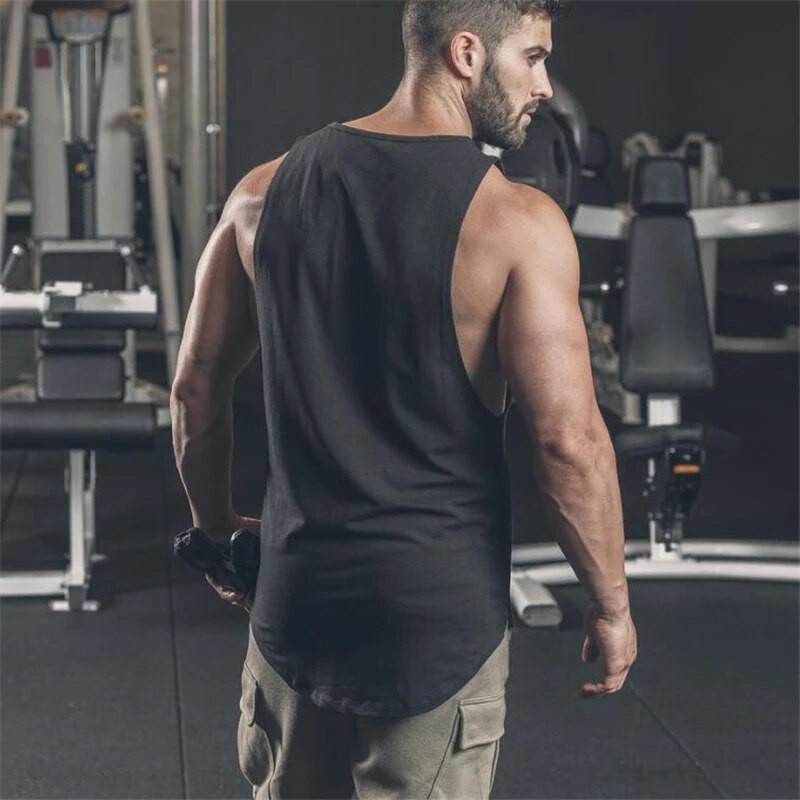 Fitness Shark Vyriški medvilniniai sportiniai marškinėliai be rankovių Vyriški sportiniai drabužiai Treniruočių apranga marškinėliai Krepšinio bėgimo liemenė Vyrai