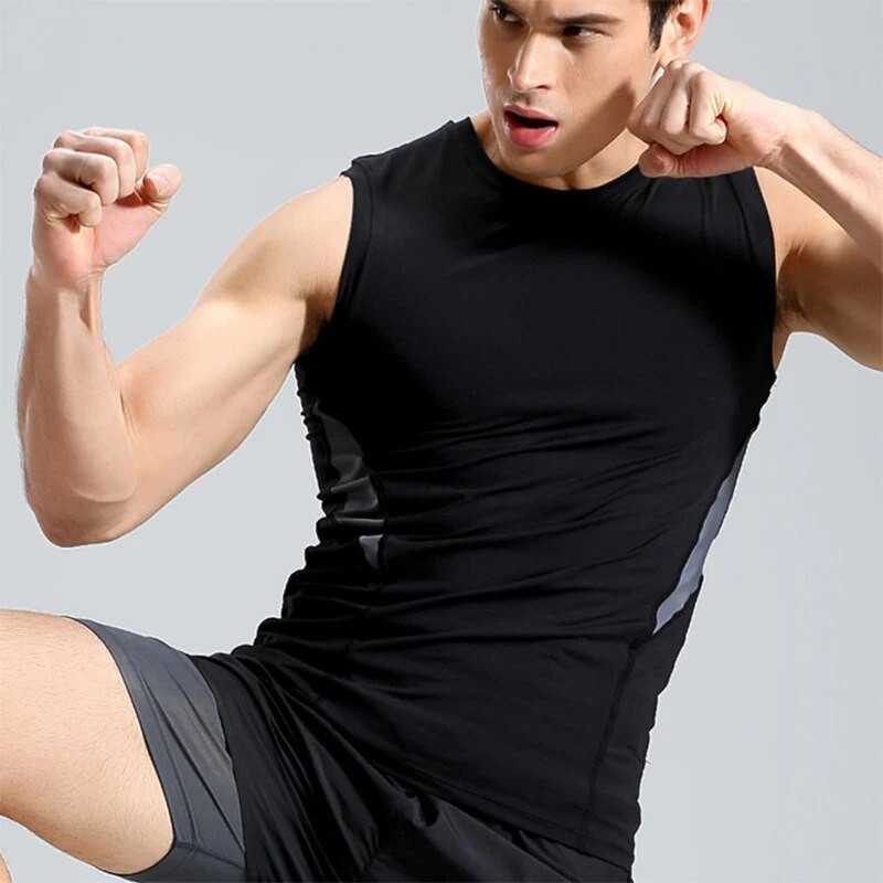 Meeste Jooksuvest Jõusaali Fitness Varrukateta Särk Suvised Tankid Kiiresti Kuivavad Spordirõivaste Topid Uus Kulturismi Treening Singlet