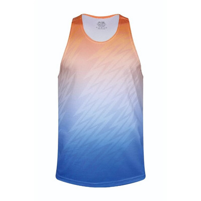 Gradientvärviline Spordimaraton Singlet meestele Kvaliteetne Quick Dry Gym Fitness Jooksupaagid Meeste Treeningvest