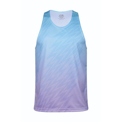 Gradientvärviline Spordimaraton Singlet meestele Kvaliteetne Quick Dry Gym Fitness Jooksupaagid Meeste Treeningvest