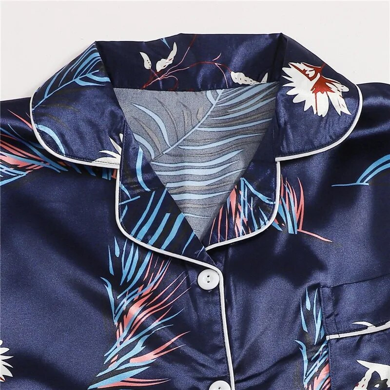 Naiste pidžaamakomplektid Satiinist magamisriided, siidist, 4 osast öörõivad, pidžaamarihmaga, pitsiga magamispidžaama rinnapatjadega