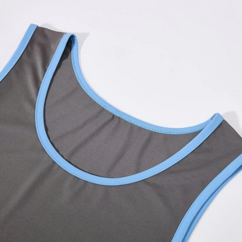 Ανδρικό γιλέκο γυμναστικής Crossfit 2023 Summer Plus Size Προπόνηση για τρέξιμο Μπλούζες για τρέξιμο Ανδρικές φανέλες μπάσκετ