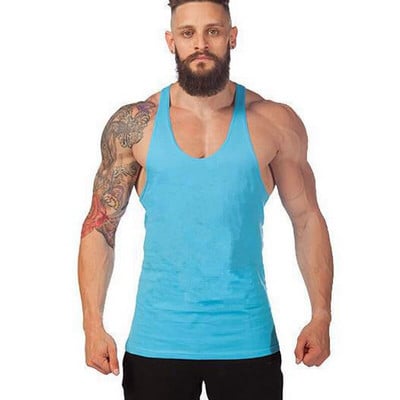 Vasaros bėgimo viršūnės Vyriški solidūs treniruoklių salės kūno rengybos marškinėliai Vyriški, kvėpuojantys greitai džiūstantys vienviečiai sportiniai drabužiai, bėgiojimo liemenės