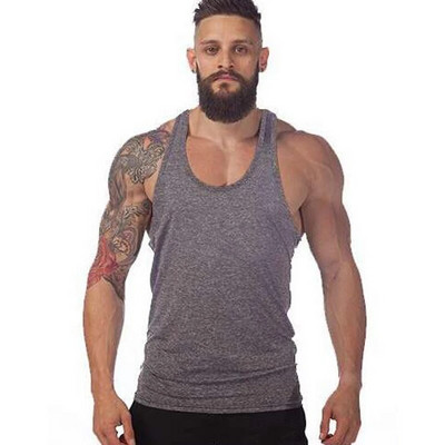 Vasaros bėgimo viršūnės Vyriški solidūs treniruoklių salės kūno rengybos marškinėliai Vyriški, kvėpuojantys greitai džiūstantys vienviečiai sportiniai drabužiai, bėgiojimo liemenės