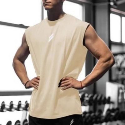 Ljetna muška majica širokih ramena za teretanu Fitness majica bez rukava Muška prozračna fitness sportska muška potkošulja Prsluk za trčanje Muški