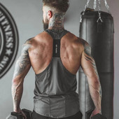 Varrukateta jõusaalitanki meeste jooksusärk Suvevest hingav lihastega meeste tanktopid, treening Fitness T-särk Spordisärk