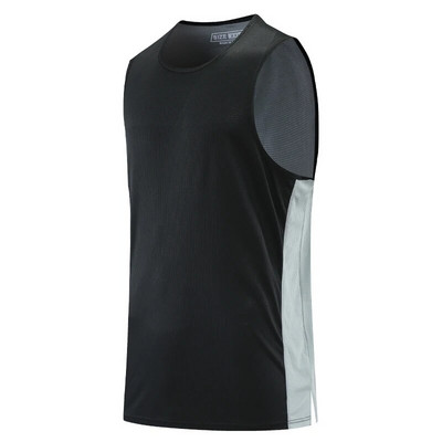Meeste võrkvest Hingav treening Fitness Varrukateta Õhukesed Kiire Kuiva Jooksmine Jõusaalid Tankid Patcwork Värv Sport Singlet
