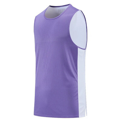 Meeste võrkvest Hingav treening Fitness Varrukateta Õhukesed Kiire Kuiva Jooksmine Jõusaalid Tankid Patcwork Värv Sport Singlet