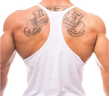 Νέο Hot Sale Ανδρικό εμπριμέ μπλουζάκι με αναπνέει δροσερό γιλέκο για τρέξιμο Βαμβακερό μπλουζάκι Bodybuilding Singlet Fitness Αμάνικο γυμναστήριο