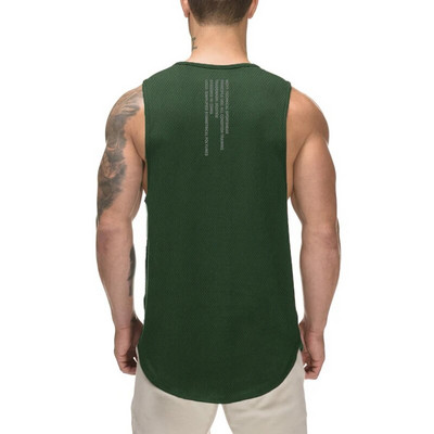 Teretana Fitnes Vježbanje Trčanje Sport Mišići Prozračna majica bez rukava Ljetna mrežasta brzosušeća, cool muška majica bez rukava koja upija vlagu