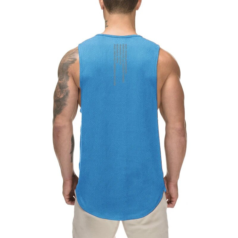 Teretana Fitnes Vježbanje Trčanje Sport Mišići Prozračna majica bez rukava Ljetna mrežasta brzosušeća, cool muška majica bez rukava koja upija vlagu