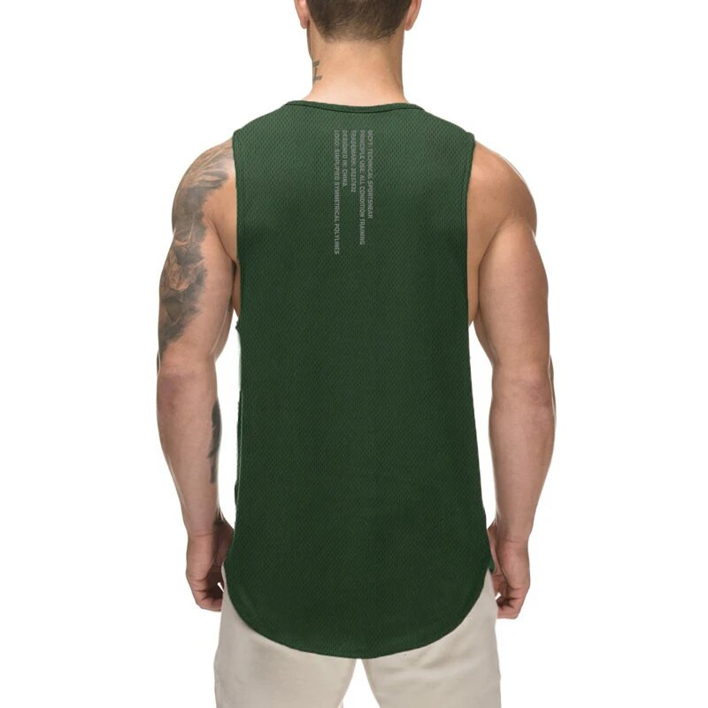 Teretana Fitnes Vježbanje Trčanje Sport Mišići Prozračna majica bez rukava Ljetna mrežasta brzosušeća, cool muška majica bez rukava koja upija vlagu