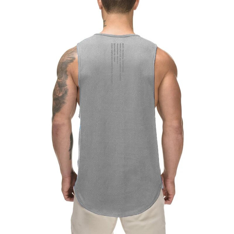 Teretana Fitnes Vježbanje Trčanje Sport Mišići Prozračna majica bez rukava Ljetna mrežasta brzosušeća, cool muška majica bez rukava koja upija vlagu