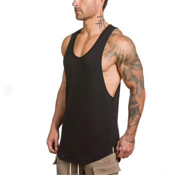 2022 The Zomer Toevallige New Mannen Bodybuilding Tank Tops Gym Workout Fitness Mouwloos Shirt Running Kleding quick dry Singlet