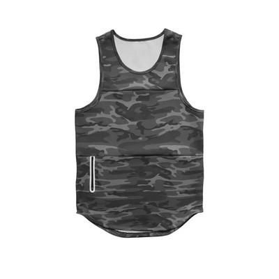 Meeste jooksu T-särk Fitness Liibuv varrukateta spordivest Treening Sörkimissärgid Jõusaali Spordirõivad Tankid Rashgardi üksikud riided