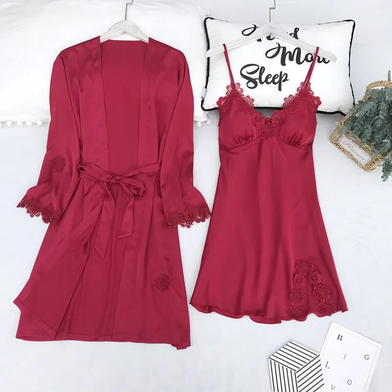 Šviesiai žalios moteriškos 2 vnt viskozės chalatų rinkiniai Seksualūs naktiniai chalatai ir šortai pižamos kostiumas miegui Vasaros poilsio naktiniai drabužiai namuose