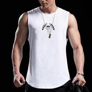2022 New Men φανελάκι ανδρικό φανελάκι Brand Gyms ανδρικό μπλουζάκι γρήγορου στεγνώματος bodybuilding αμάνικο Αντρικό εσώρουχο Αθλητικό γιλέκο