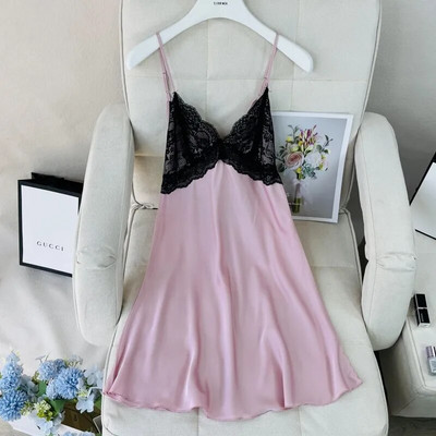 Seksikas öösärk, musta pitsiga äärisega magamisriided, naiste satiinist hommikumantli komplekt, seljata öösärk intiimpesu kimono hommikumantel puhkeriided