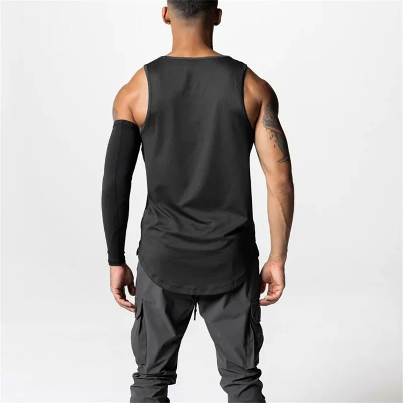 Muški mrežasti prsluk Brzo sušeći Bodybuilding Fitness Potkošulja bez rukava Muški prsluk Fitness ljetna sportska majica bez rukava