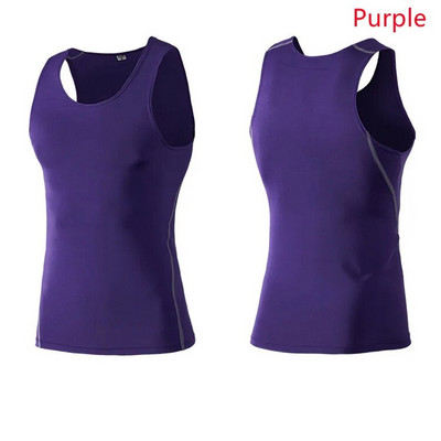 7 värvi Meeste Compression Jooksmine Kiiresti kuivav T-särk Fitness Sport Meeste sukkpüksid Varrukateta Spordisärgid Jõusaali spordirõivad