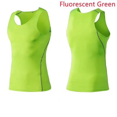 7 värvi Meeste Compression Jooksmine Kiiresti kuivav T-särk Fitness Sport Meeste sukkpüksid Varrukateta Spordisärgid Jõusaali spordirõivad