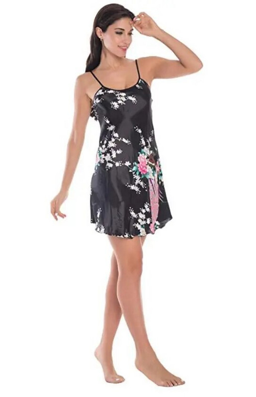 Madinga moteriška vasaros mini kimono chalatas Moteris viskozė vonios chalatas Yukata naktiniai marškiniai Mieginiai marškinėliai Pijama Mujer Dydis M-XL