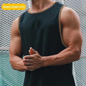 Ανδρικά σπορ Bodybuilding Tank Tops Quick Dry Vest Gym Running Breathable Αμάνικα πουκάμισα Προπόνηση γυμναστικής Εσώρουχα Ανδρικό πουκάμισο