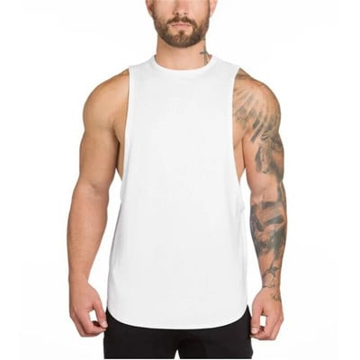 Brändi jõusaaliriided puuvillased särgid canotte kulturism stringer tank top meeste fitness särk lihaste meeste varrukateta vest Tanktop