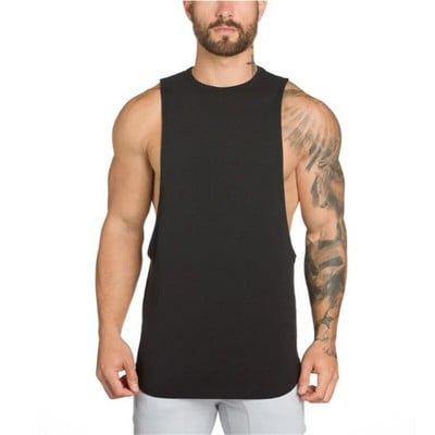 Brändi jõusaaliriided puuvillased särgid canotte kulturism stringer tank top meeste fitness särk lihaste meeste varrukateta vest Tanktop