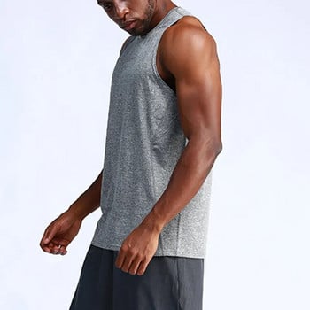 Ανδρικό γιλέκο τρεξίματος Αναπνεύσιμο Sport Top Men Gym Fitness Tank Top Γρήγορη στέγνωμα προπόνησης Προπόνηση με ρούχα προπόνηση Μπλούζες για τρέξιμο ανδρικά