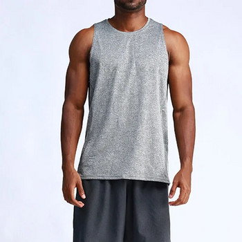 Ανδρικό γιλέκο τρεξίματος Αναπνεύσιμο Sport Top Men Gym Fitness Tank Top Γρήγορη στέγνωμα προπόνησης Προπόνηση με ρούχα προπόνηση Μπλούζες για τρέξιμο ανδρικά