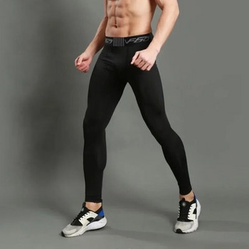 Мъжки компресионни панталони Бързосъхнещи фитнес спортни клинове Мъжко спортно облекло Тренировка Баскетбол Спортни панталони Фитнес чорапогащи за бягане Мъжки