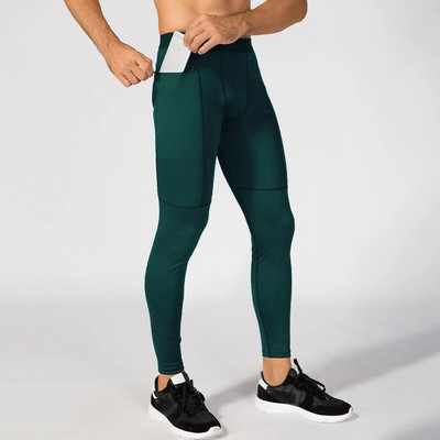 Vyriškos sportinės aptemptos kelnės Kvėpuojančios greitai išdžiūstančios sportinės kelnės elastinės juosmens kelnės Treniruotės Fitnesas Bėgimas Antblauzdžiai Vyriškos gimnastikos kelnės