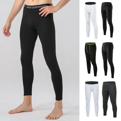 Pantaloni strânși de comprimare pentru gimnastică pentru bărbați, cu uscare rapidă, îmbrăcăminte sport, colanți de alergare, jambiere pentru bărbați, antrenament fitness, colanți de sport sexy pentru gimnastică