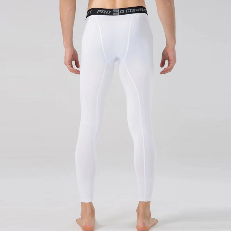 Vyriškos aptemptos treniruoklių salės kompresinės kelnės Greitai išdžiūva sportinė apranga bėgimo pėdkelnės Vyriškos antblauzdžiai Fitneso treniruotės Seksualūs sportiniai treniruoklių antblauzdžiai