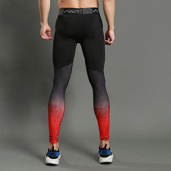 Мъжки компресионни клинове за фитнес Спортни тренировъчни панталони Мъжки чорапогащи за бягане Панталони Мъжко спортно облекло Сухи панталони за джогинг