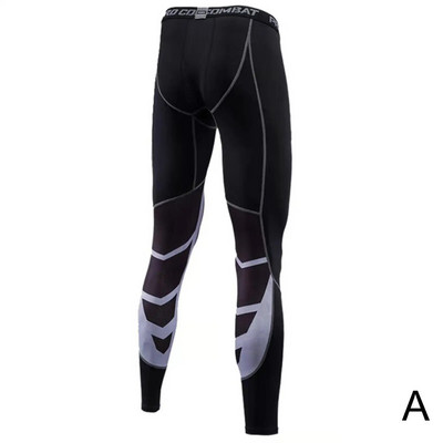 Muške kompresijske hlače Muške tajice Tajice za trčanje Sport Fitnes Brzosušeći kroj Joggings Vježbanje Sivo zelene hlače