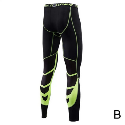 Muške kompresijske hlače Muške tajice Tajice za trčanje Sport Fitnes Brzosušeći kroj Joggings Vježbanje Sivo zelene hlače