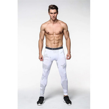 Детектор Чорапогащи за бягане Мъжки джогинг Спортни клинове Млечни влакна GYM Фитнес Компресионни панталони Упражнения Бързосъхнещи панталони