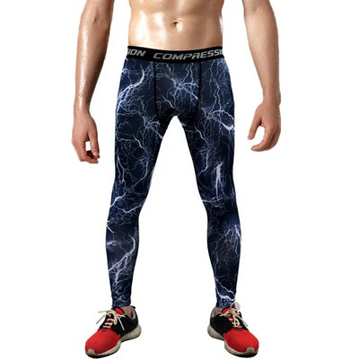 Detector Bėgimo pėdkelnės Vyrai Bėgiojantys Sportiniai Antblauzdžiai Pieno pluoštas GYM Fitneso Kompresinės Kelnės Sportui Greitai džiūstančios kelnės