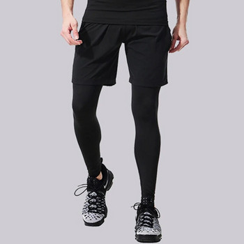 Мъжки компресионни спортни панталони Бързосъхнещи фитнес фитнес чорапогащи Клинове за бягане Тренировъчни спортни чорапогащи Баскетболни мъжки футболни дрехи