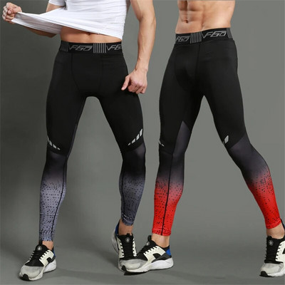 Pantaloni de compresie pentru alergare sală Colanți pentru bărbați Leggings sport Îmbrăcăminte sportivă pentru fitness Pantaloni lungi Pantaloni pentru antrenament pentru sală Leggini slăbiți