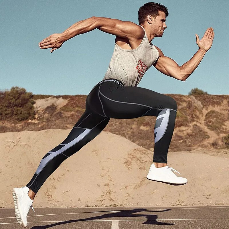 Kompressioonpüksid Meeste Treening Fitness Sport Jooksu sukkpüksid Jõusaal Jooksupüksid Meeste Püksid Spordirõivad Treening Jooksu säärised