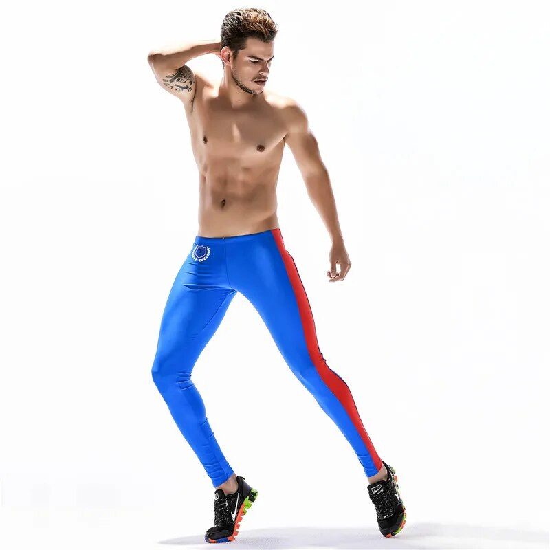 Sportlikud säärised meestele pahkluu pikkusega kompressioonpüksid meeste kompressiooniga jooksuretuusid Jooksuretuusid Licras Deportivas Hombre