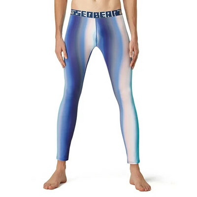 Kompresinės kelnės Vyriškos aptemptos bėgimo kelnės Fitness Baselayer Cool Dry sportinės antblauzdžiai treniruotėms aptemptos kelnės