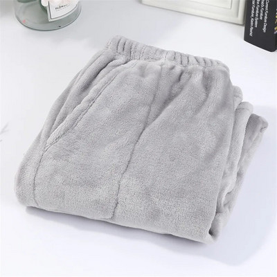 Talvised pidžaamad Kodupüksid Naistele Mehed Elastsed Püksid Lahtised Soojad Paksud Fannel Pidžaamad Püksid Magamisriided Öörõivad Dropship