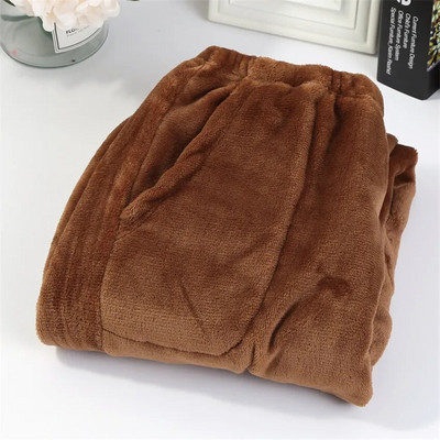 Talvised pidžaamad Kodupüksid Naistele Mehed Elastsed Püksid Lahtised Soojad Paksud Fannel Pidžaamad Püksid Magamisriided Öörõivad Dropship