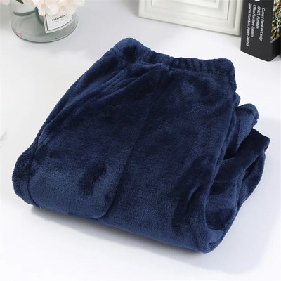 Talvised pidžaamad Kodupüksid Naistele Mehed Elastsed Püksid Lahtised Soojad Paksud Fannel Pidžaamad Püksid Magamisriided Öörõivad Dropship