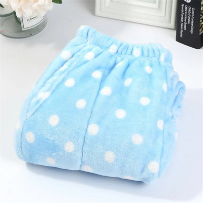 Talvised pidžaamad Kodupüksid Naistele Mehed Elastsed Püksid Lahtised Soojad Paksud Fannel Pidžaamad Püksid Magamisriided Öörõivad Dropship